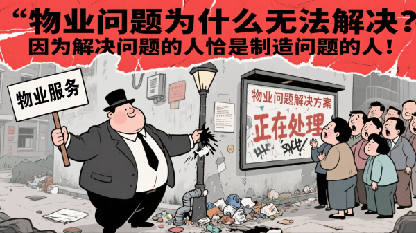 江苏配资网 物业问题为什么无法解决？因为解决问题的人恰是制造问题的人！